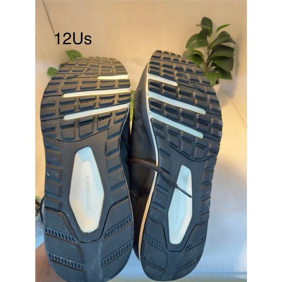 SKECHERS Men's Relaxed Fit Direct Flight Shoes Casual Sneakers Black Size 12 - Picture 5 of 6